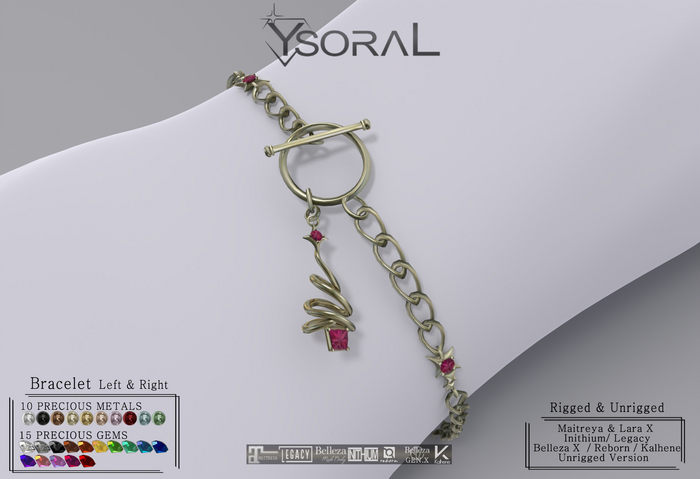 ~~ Ysoral ~~ .: Bracelet Tyana :.(Rigged & Unrigged) 