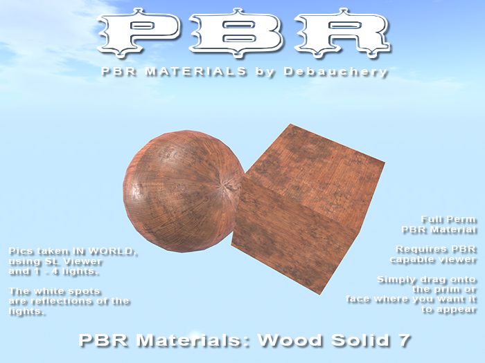 PBR Materials: Wood Solid 7 (Wear Me)