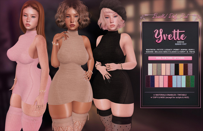 *B.D.R.* Yvette -Dress- (Ribbed Knit)