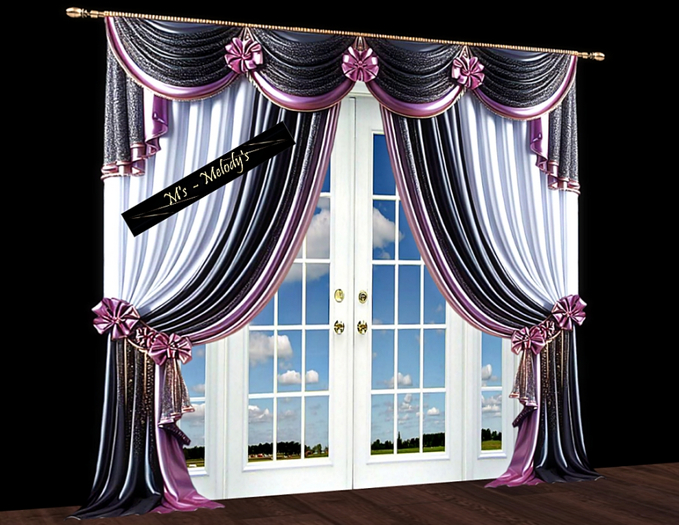 M's - Curtain with ribbons - Charming Meggii