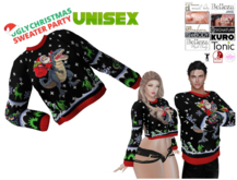 OKshop Ugly Sweater Dinosaur T-Rex Santa Unisex men and woman Merry christmas belleza maitreya legacy Reborn EBody TMP