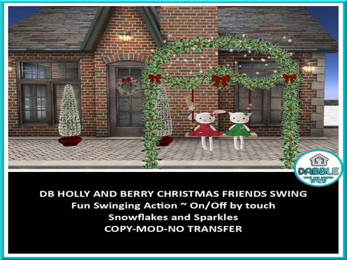 DB HOLLY AND BERRY CHRISTMAS FRIENDS SWING  add me