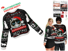 OKshop Ugly sweater Cat Unisex men and woman Merry christmas belleza maitreya legacy Reborn EBody TMP slink