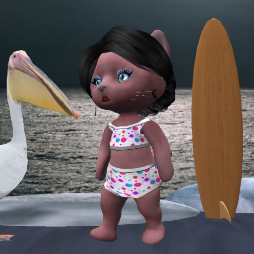 Dinkie Annette Bikini Polkadot Wht