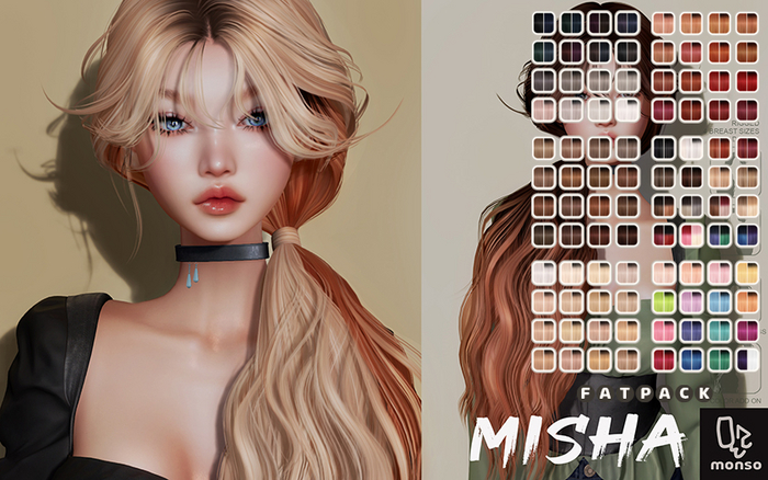 [monso] Misha Hair /Fatpack