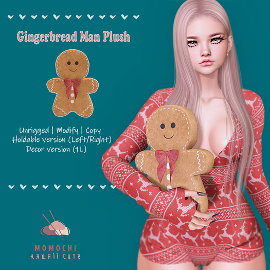 Momochi - Gingerbread Man Plush