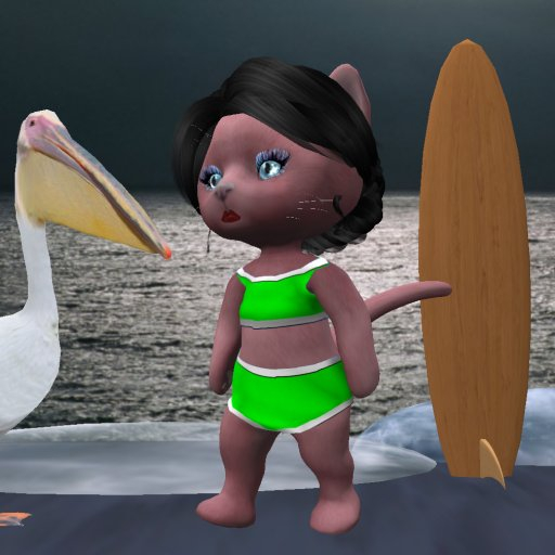 Dinkie Annette Bikini Grn Wht