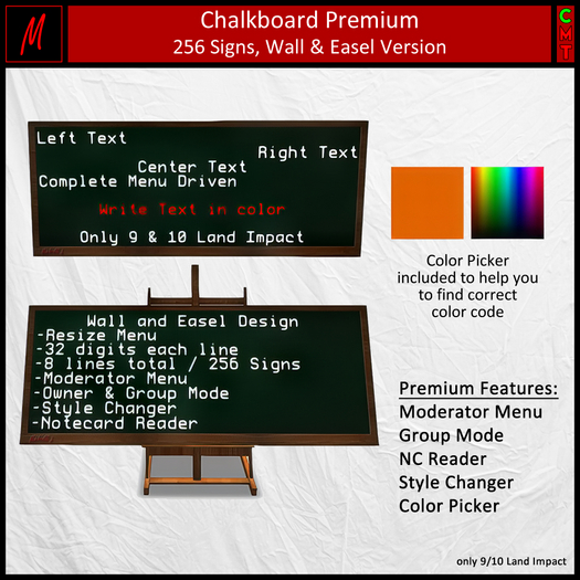 Chalkboard Premium (256 Signs)