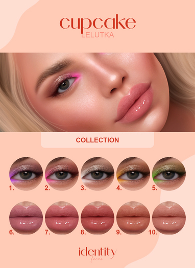 identity faces - lelutka cupcake collection