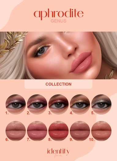 identity faces - genus aphrodite collection
