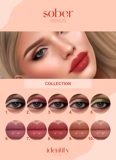 identity faces - genus sober collection