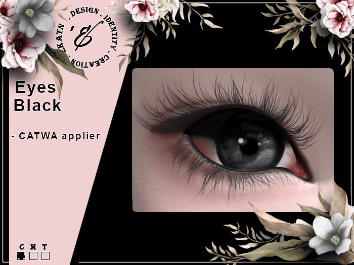 'Ekath - Eyes BLACK - CATWA applier