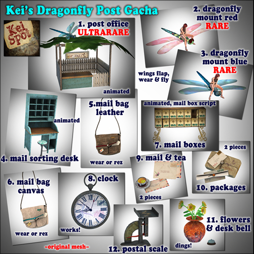 7. Kei's Dragonfly Post Mail Boxes