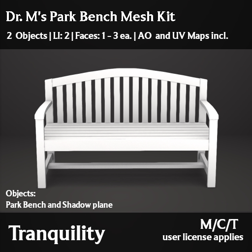 Tranquility - Dr. M's Park Bench Mesh Kit