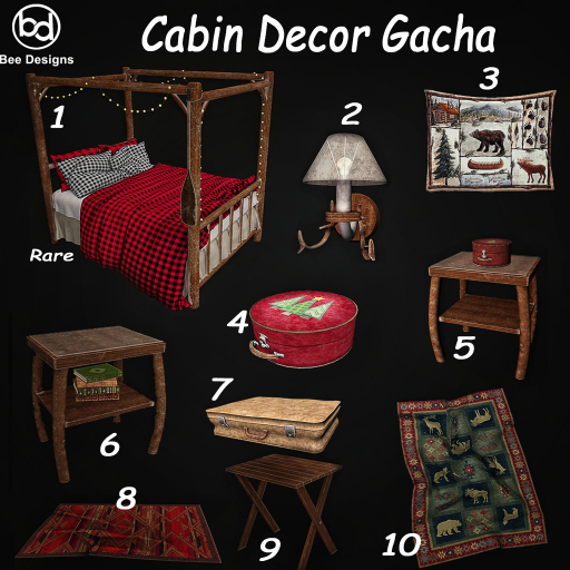Bee Designs Cabin Decor Gacha 2