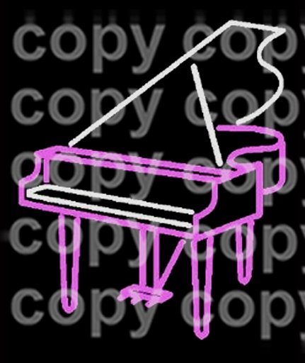 Neon Piano cycling