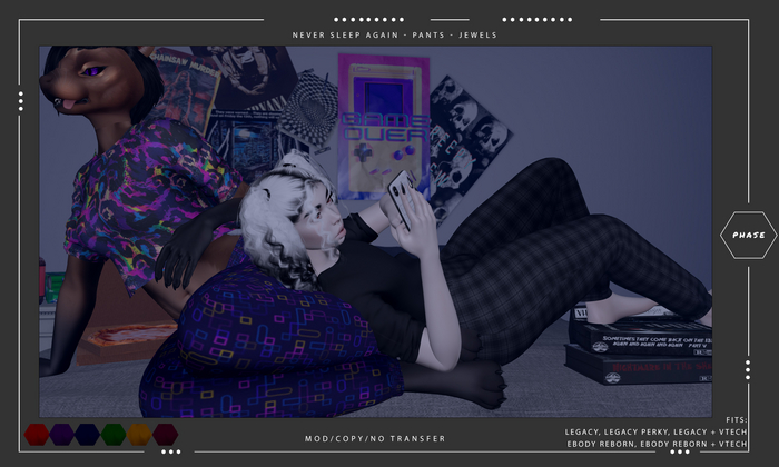 PHASE - Never Sleep Again - Sleep Pants JEWELS