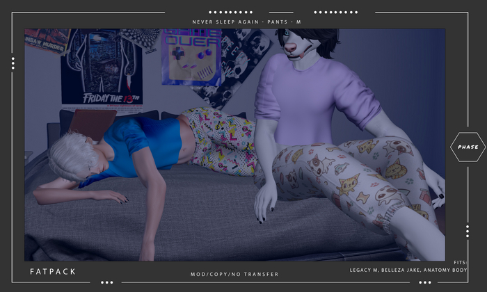 PHASE - Never Sleep Again - Sleep Pants M FATPACK
