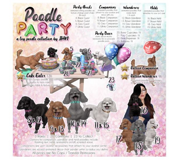 JIAN Party Poodles 23. Balloons BOX