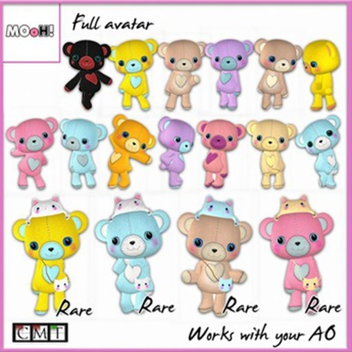 MOoH! Love bear avy Purple/blue