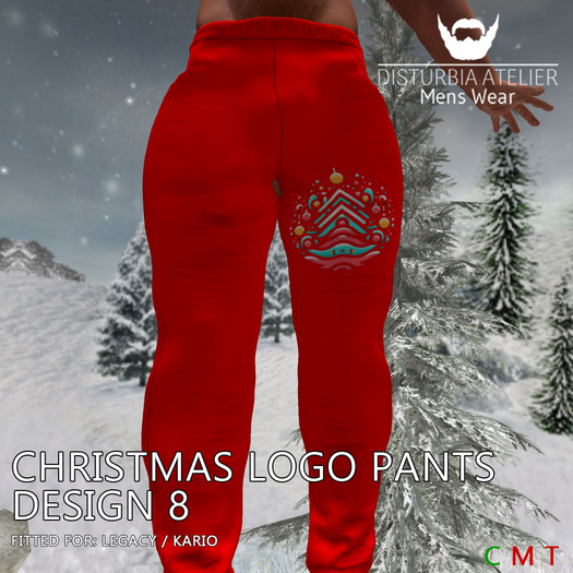 Disturbia - Christmas Logo Pants 08 