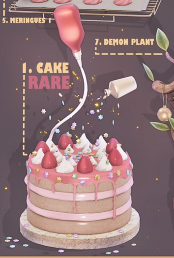 1. Wednesday[+] ~ Haunted December ~ Cake ~ RARE