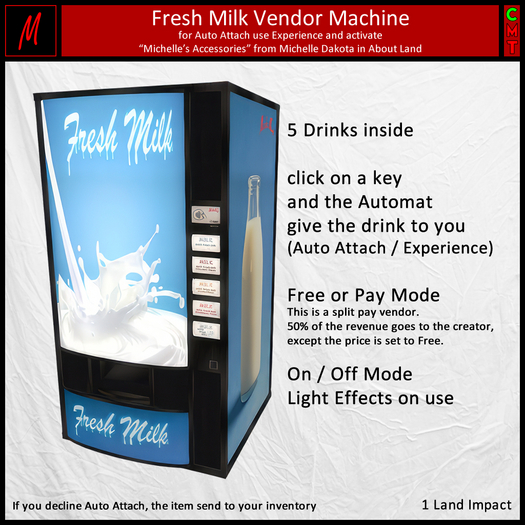 Michelle's Fresh Milk Vendor Machine