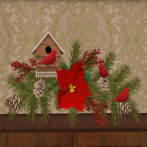 Song's Wreath with Birdhouse