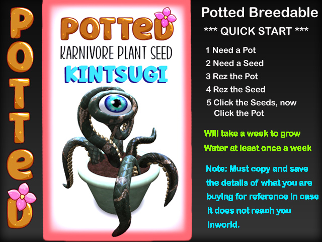 Potted: Karnivore Plant Seed: Kintsugi 1