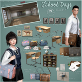 KOPFKINO - SCHOOL DAYS - FULL SET + RARE ( 18 ITEMS )