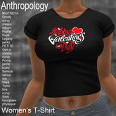 Happy Valentines Day heart  Women's T-Shirt (WTTA)