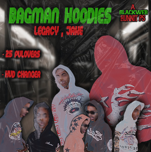 Bagman Hoodies - Bw//Ahp// 20+