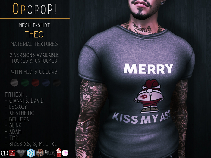 OPOPOP ! Mesh T-Shirt THEO V#4