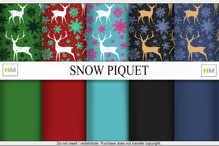 Snow Piquet Textures