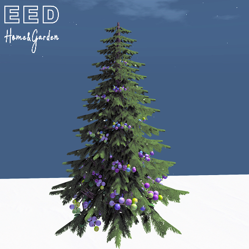 EED's CHRISTMASTREE w PINK BERRIES GREEN resizer c