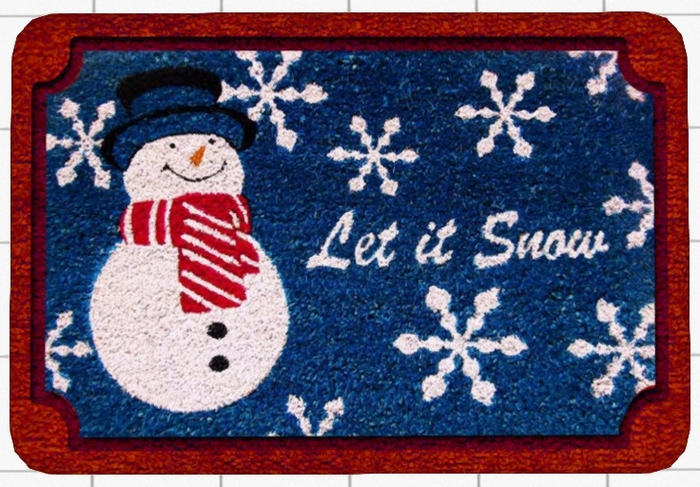 ~Confetti Time~ Welcome Mat Let It Snow 2