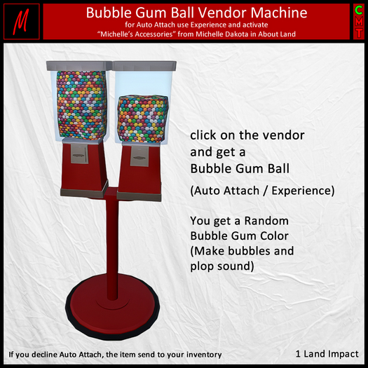 Michelle's Bubble Gum Vendor Machine