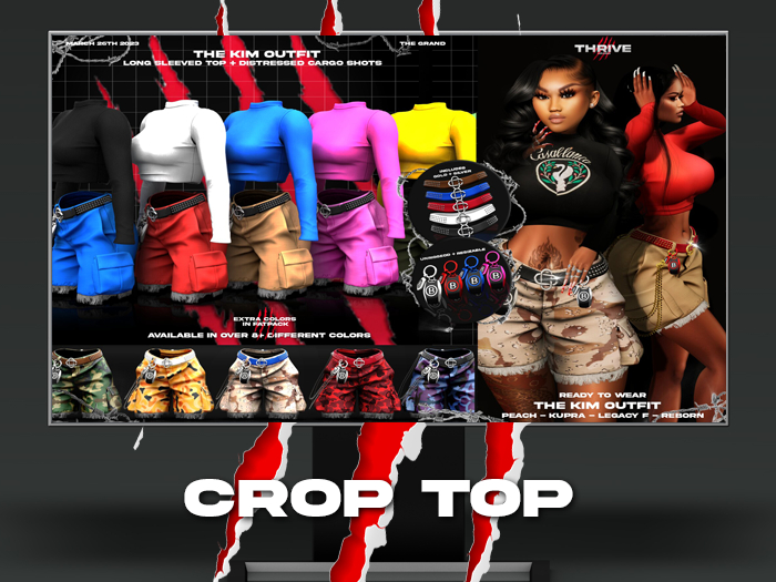 THRIVE: Kim Crop Top - FATPACK