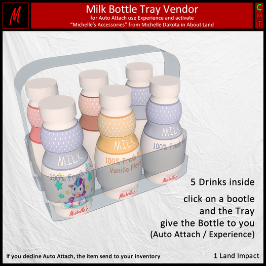 Michelle's Milk Bottle Tray Vendor