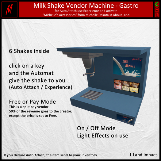 Michelle's Milk Shake Vendor Machine - Gastro