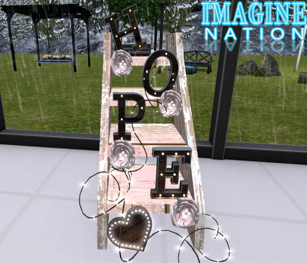 HOPE Ladder I Shabby Pink