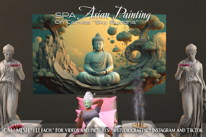 Studio Craft *  SPA Asian Painting Sky Buddha (BOX)