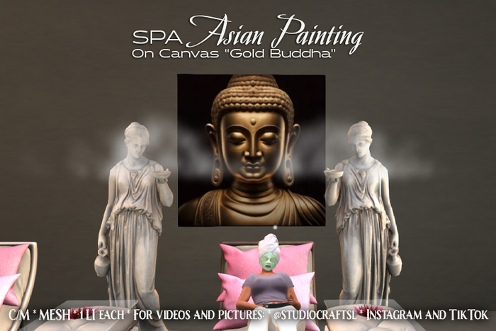 Studio Craft *  SPA Asian Painting Gold Buddha (BOX)