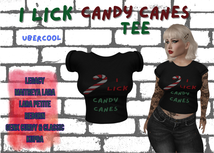 *uC* I Lick Candycanes Tee 