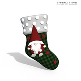 Green Plaid Christmas Stockings