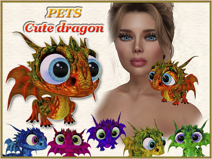 PETS - Cute dragon (Wear) (Copy, Mod, NO Trans)