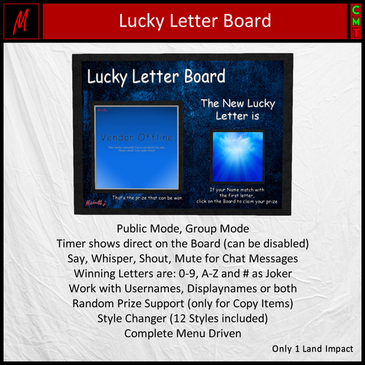 Michelle's Lucky Letter Board