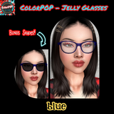 ColorPOP - Jelly Glasses - Blue BOX (ADD to Unpack)