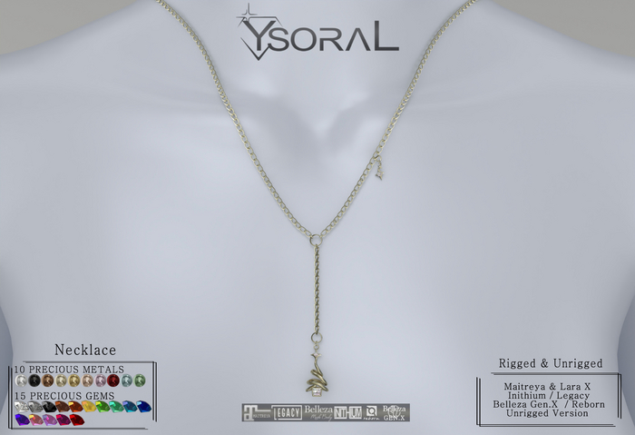 ~~ Ysoral ~~ .: Necklace Tyana:.(Rigged & Unrigged) 