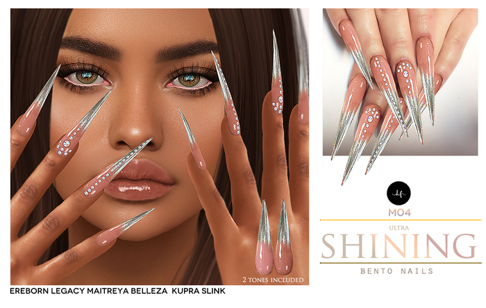 Le Forme Bento Nails M04 Ultra Shining 